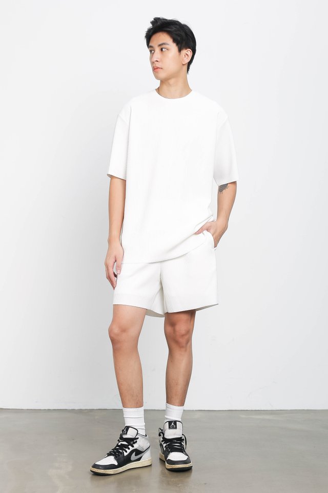 TOMMY TEXTURED SHIRT (WHITE)