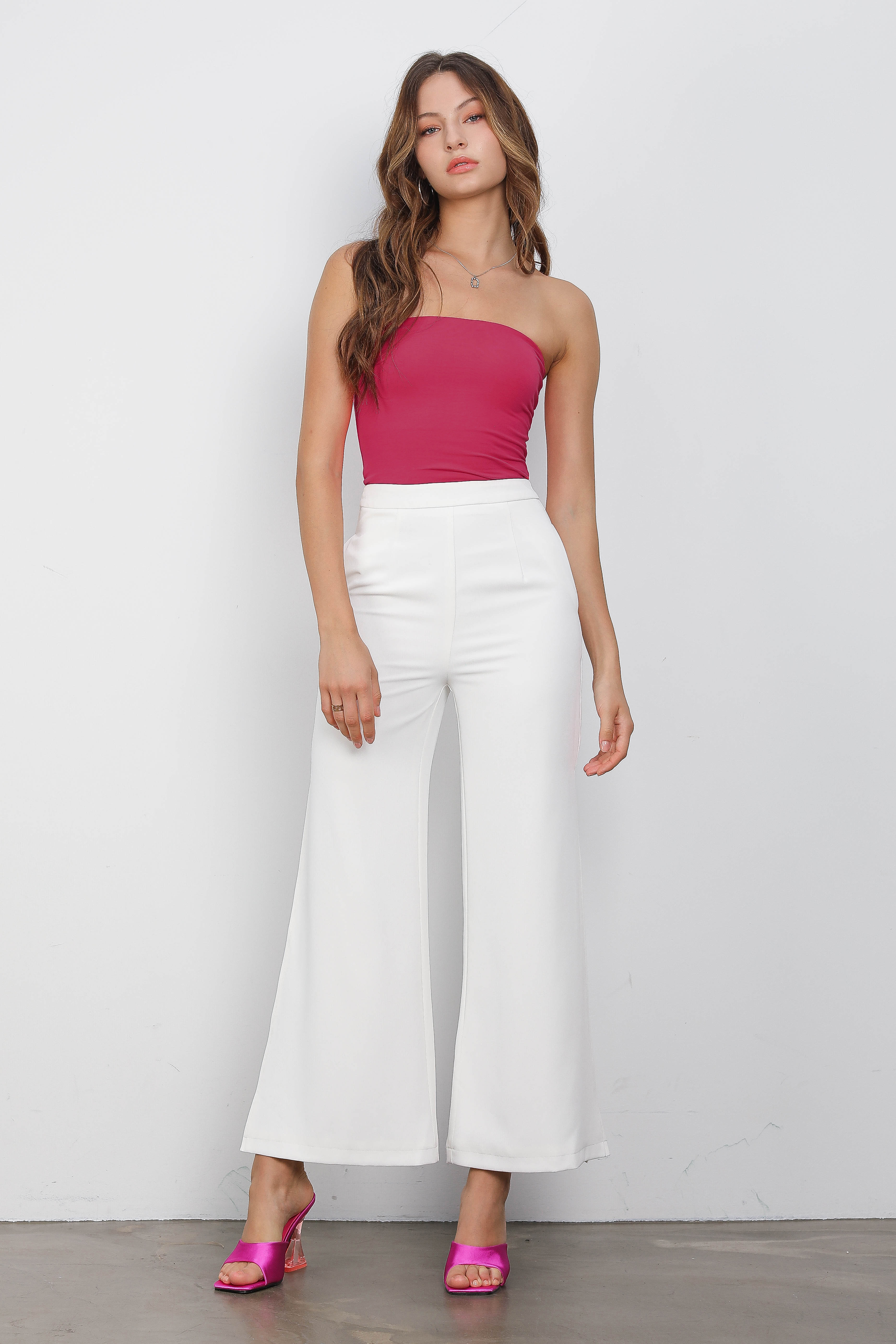 TYSON THIGH SLIT PANTS (WHITE)