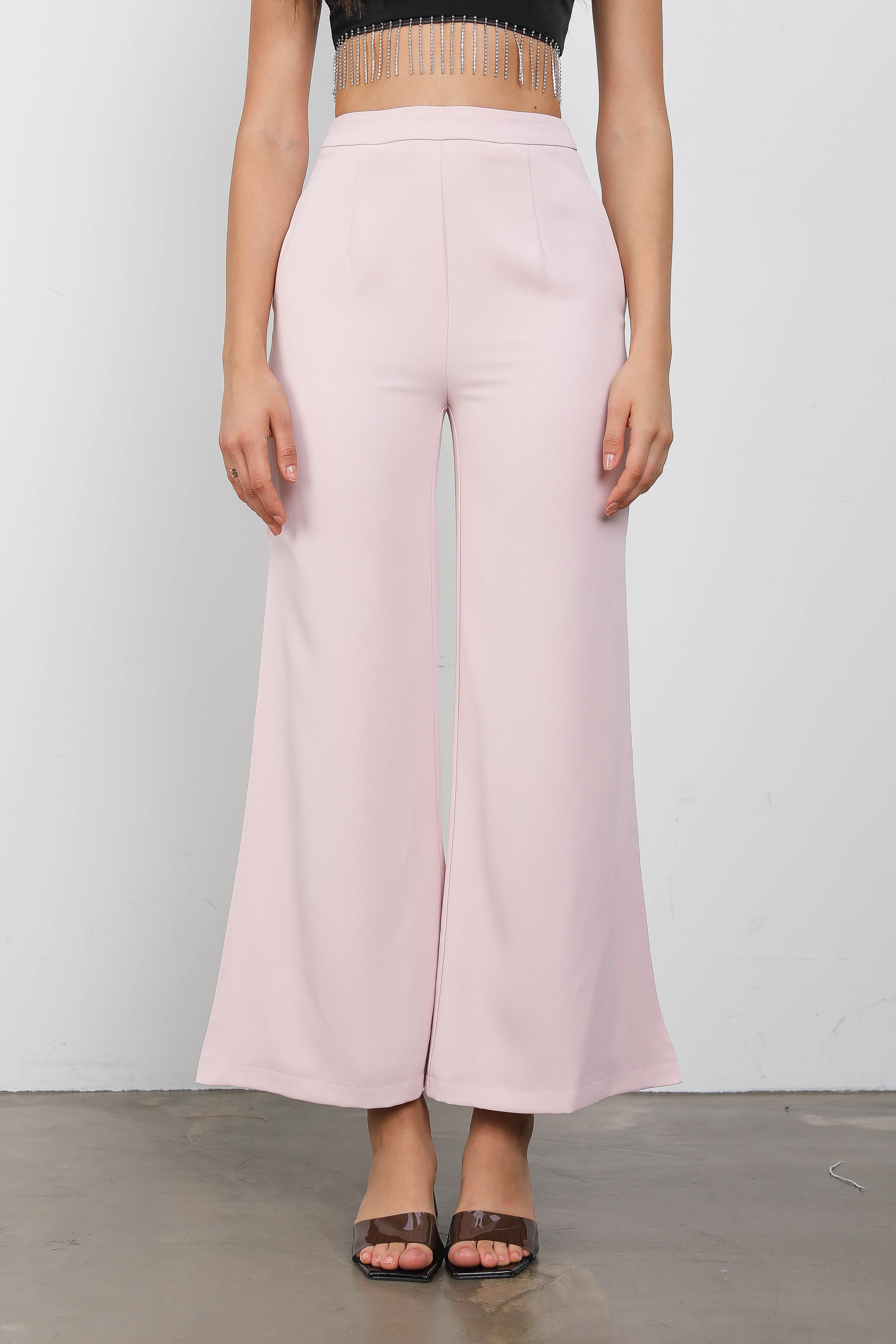 TYSON THIGH SLIT PANTS (PINK) 