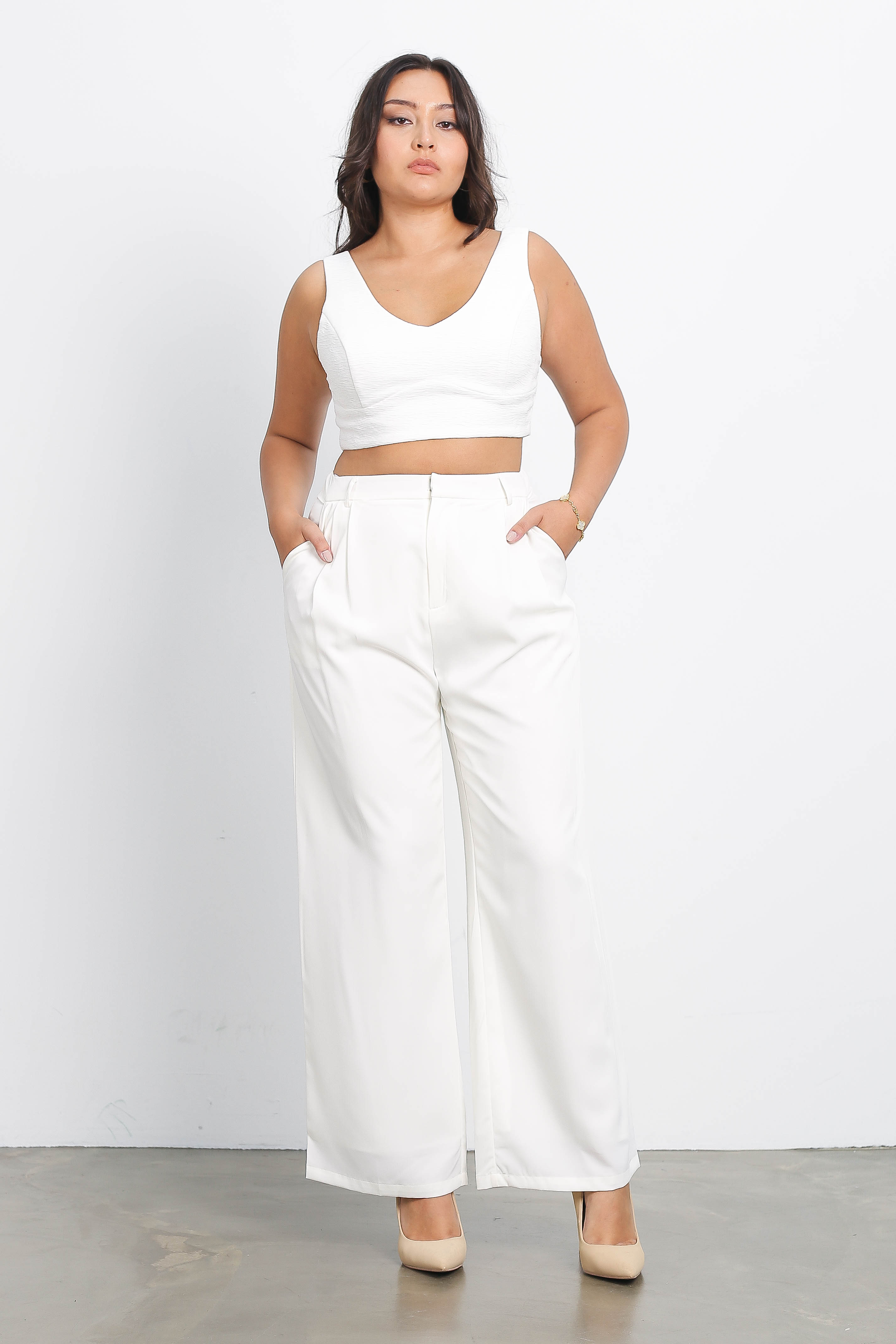 TOMI TEXTURED TOP (WHITE)