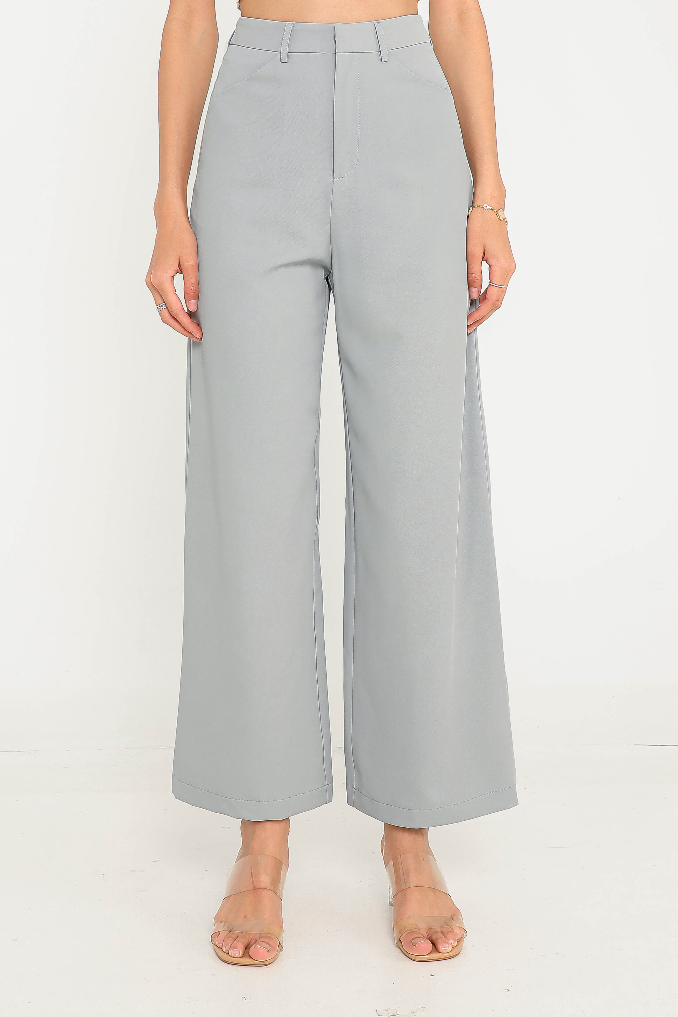 SHANE STRAIGHT LEG PANTS (LIGHT GREY)