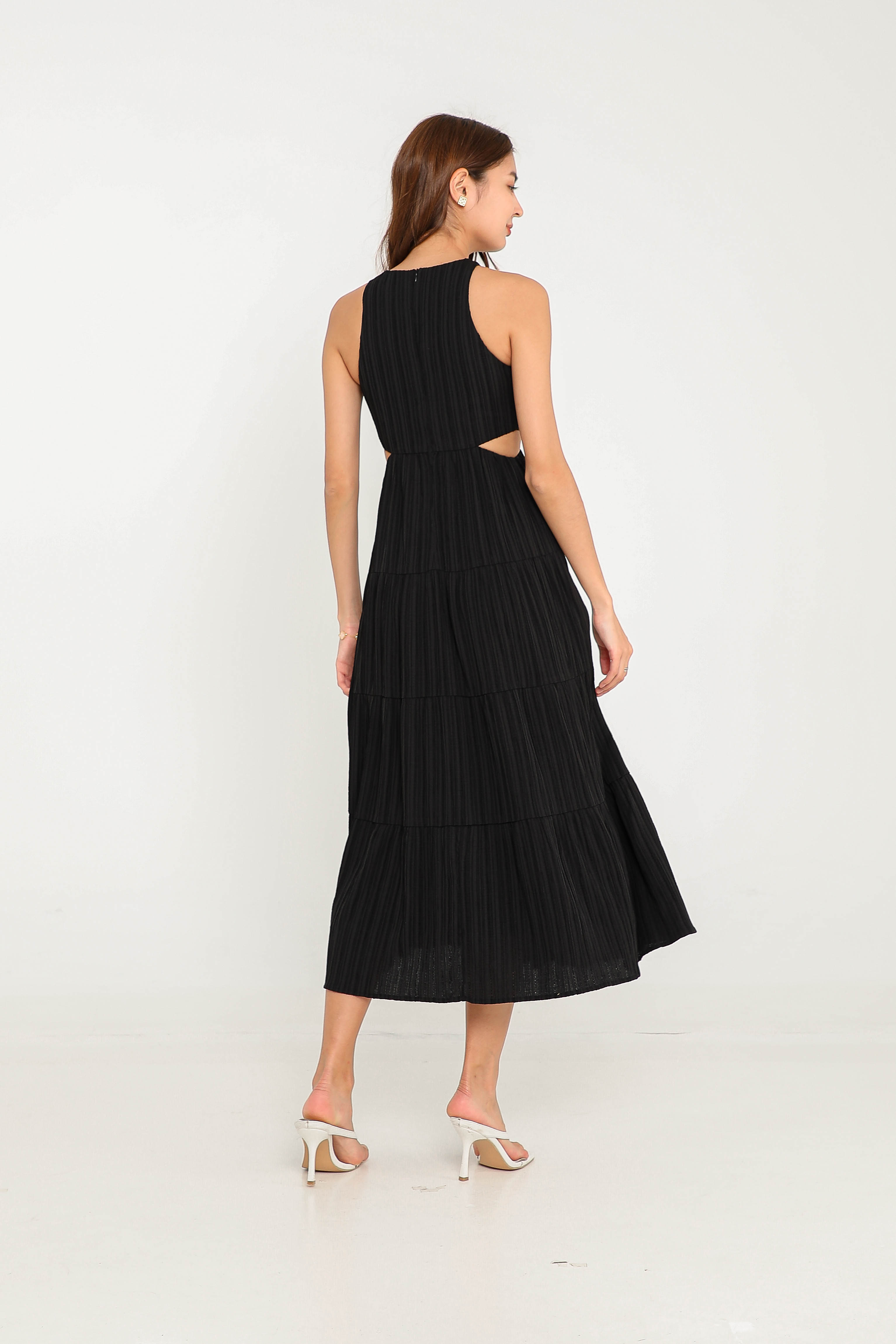 CHARLOTTE CUT OUT DRESS (BLACK)