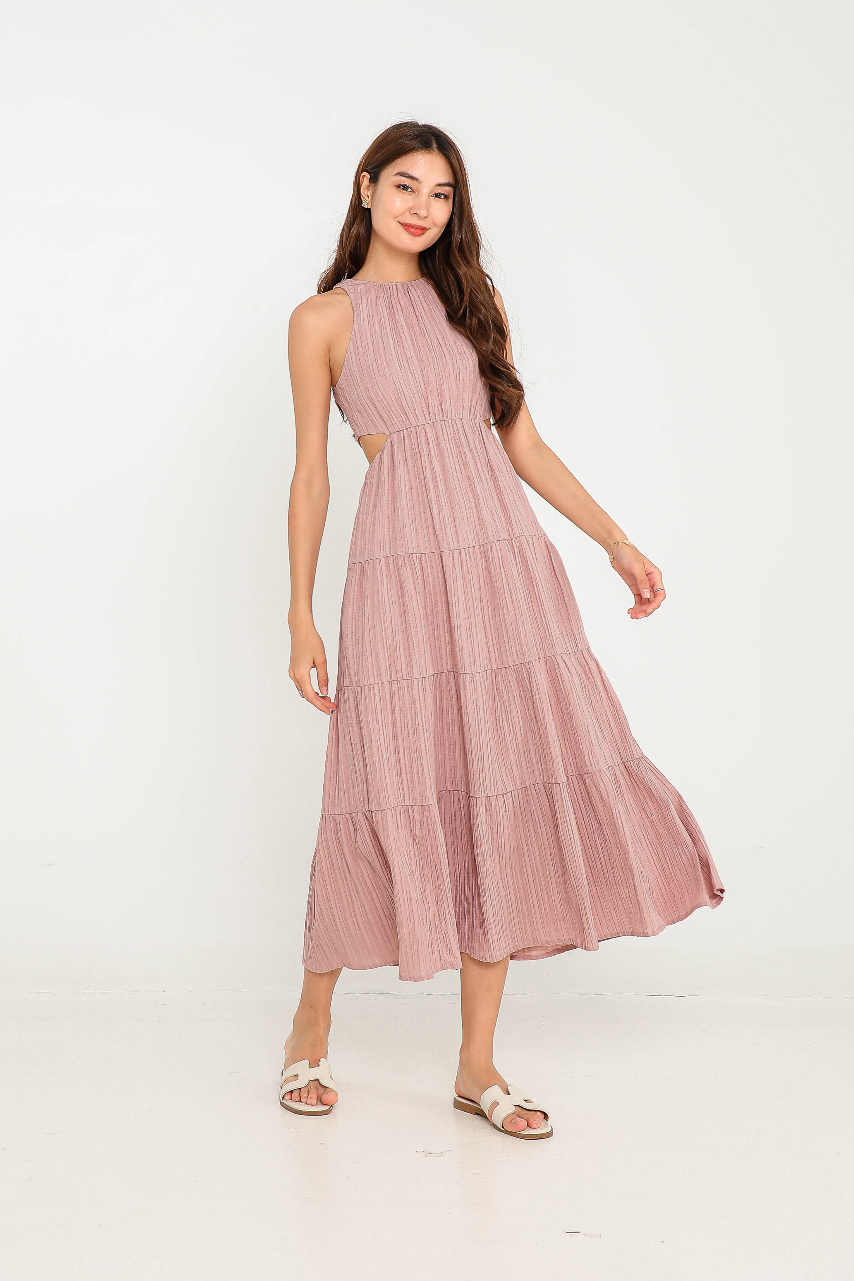 CHARLOTTE CUT OUT DRESS (PINK)