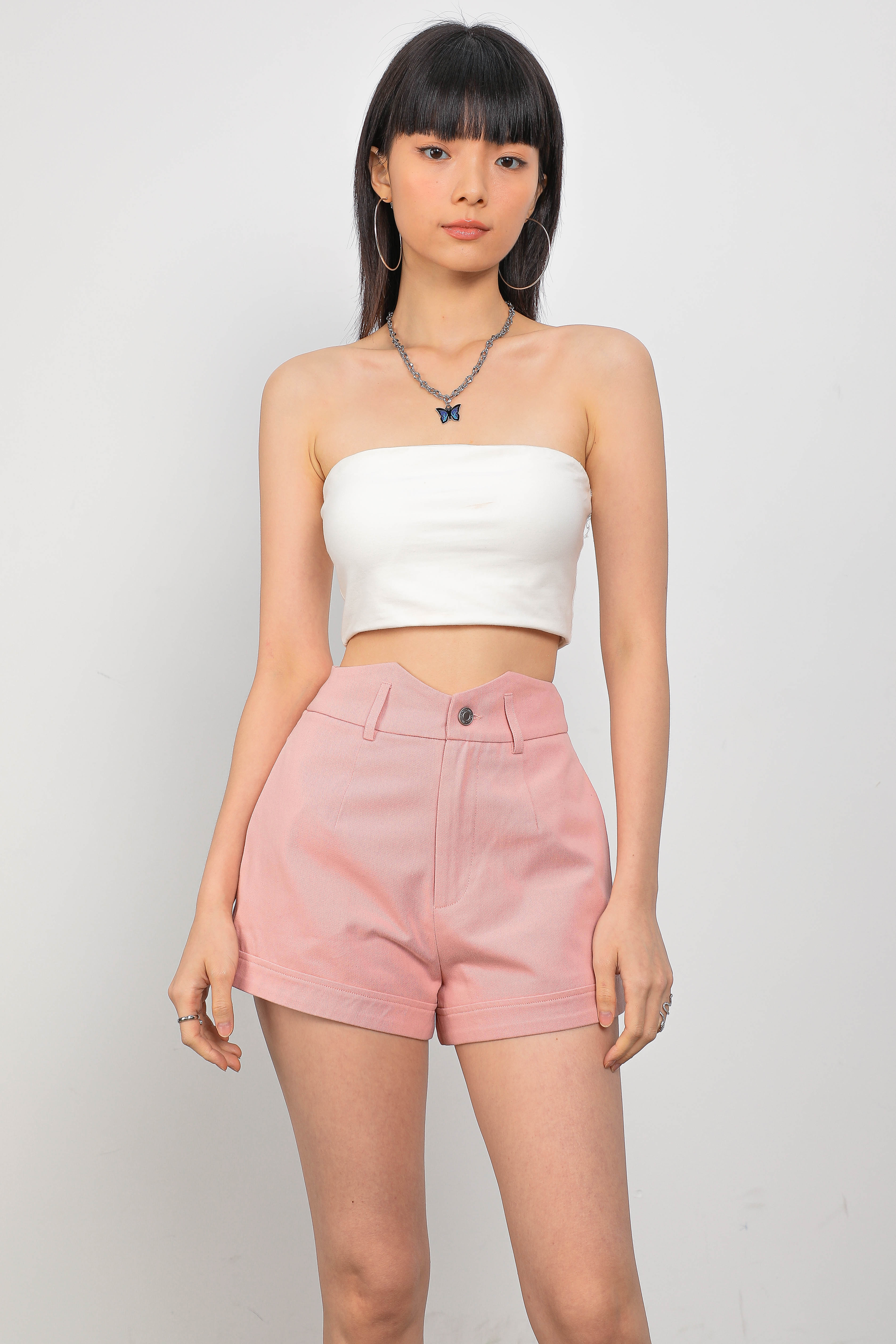 MICAH M WAIST SHORTS (BLUSH PINK)