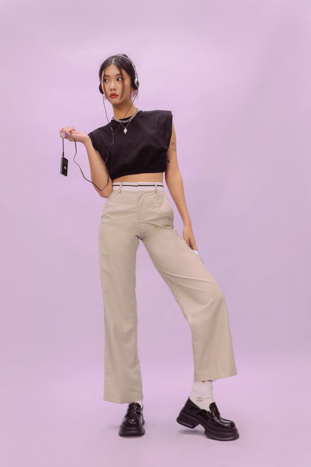 CROPPED TUBE PADDED TOP (WHITE)