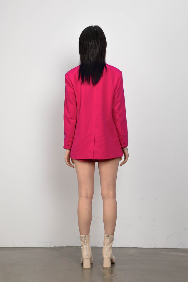 BOSCO BOYFRIEND BLAZER (BARBIE PINK)