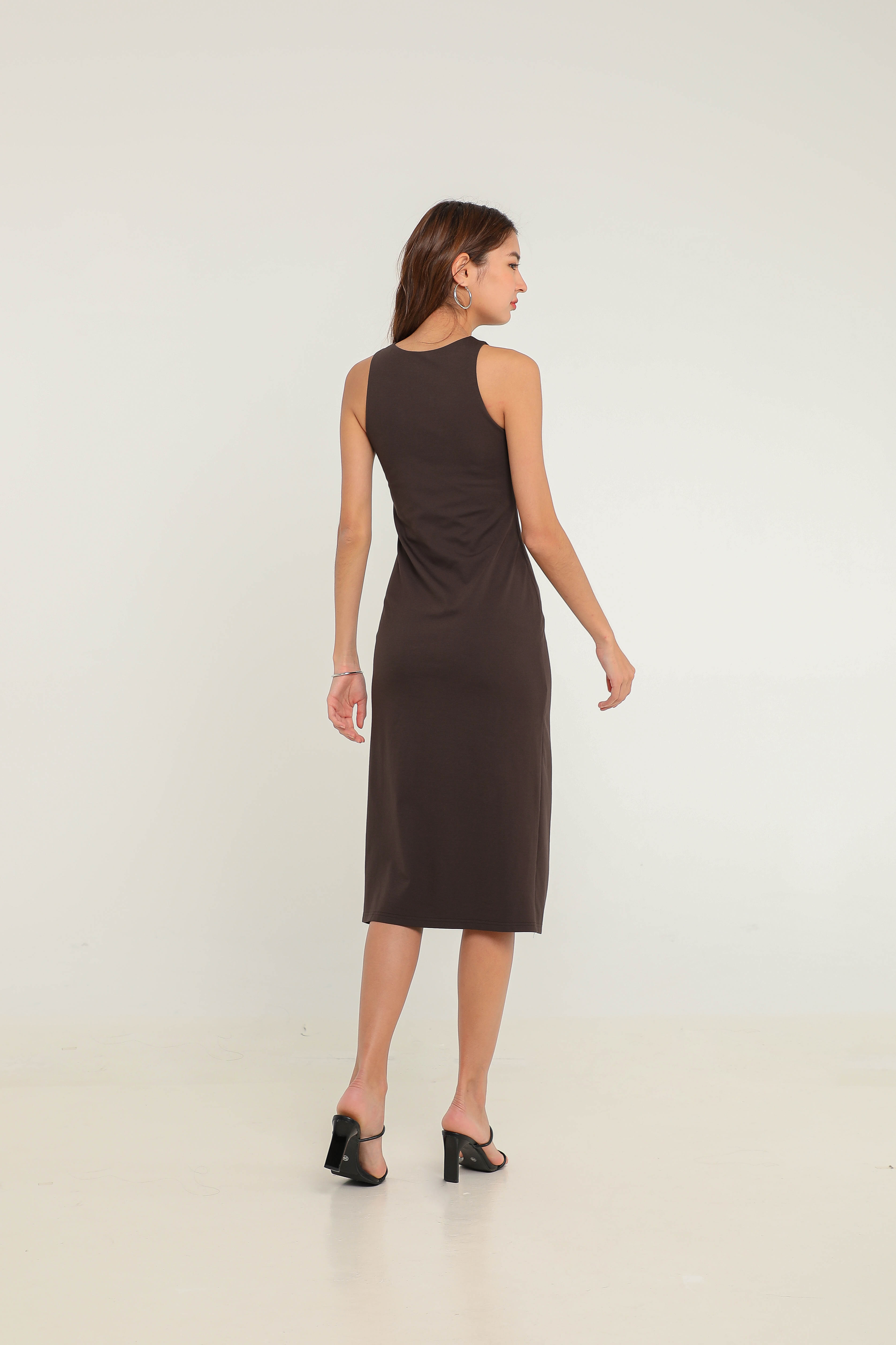 RAI RACER MIDI DRESS (ESPRESSO BROWN) 