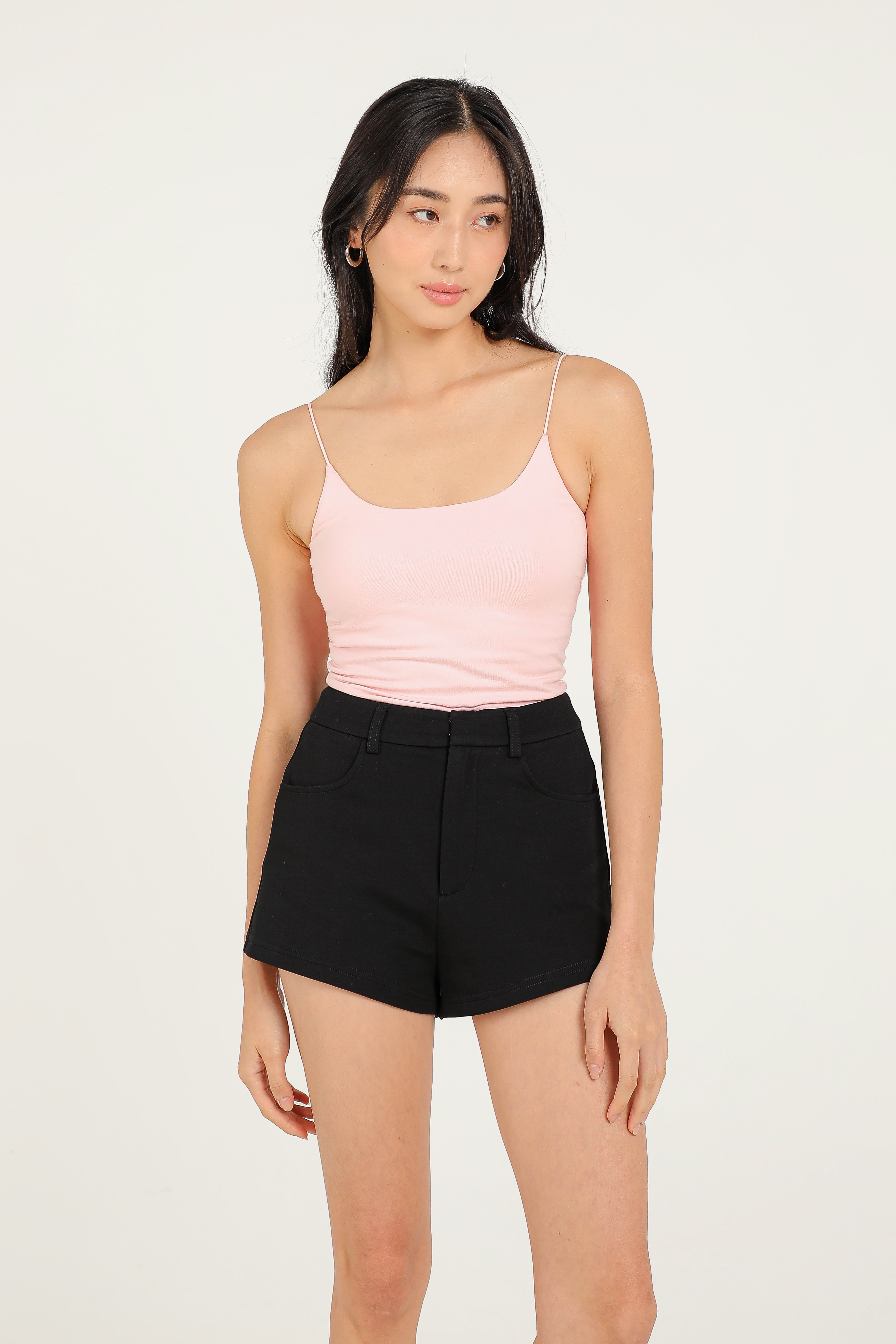 WINNIE PADDED LONG TOP (BABY PINK)