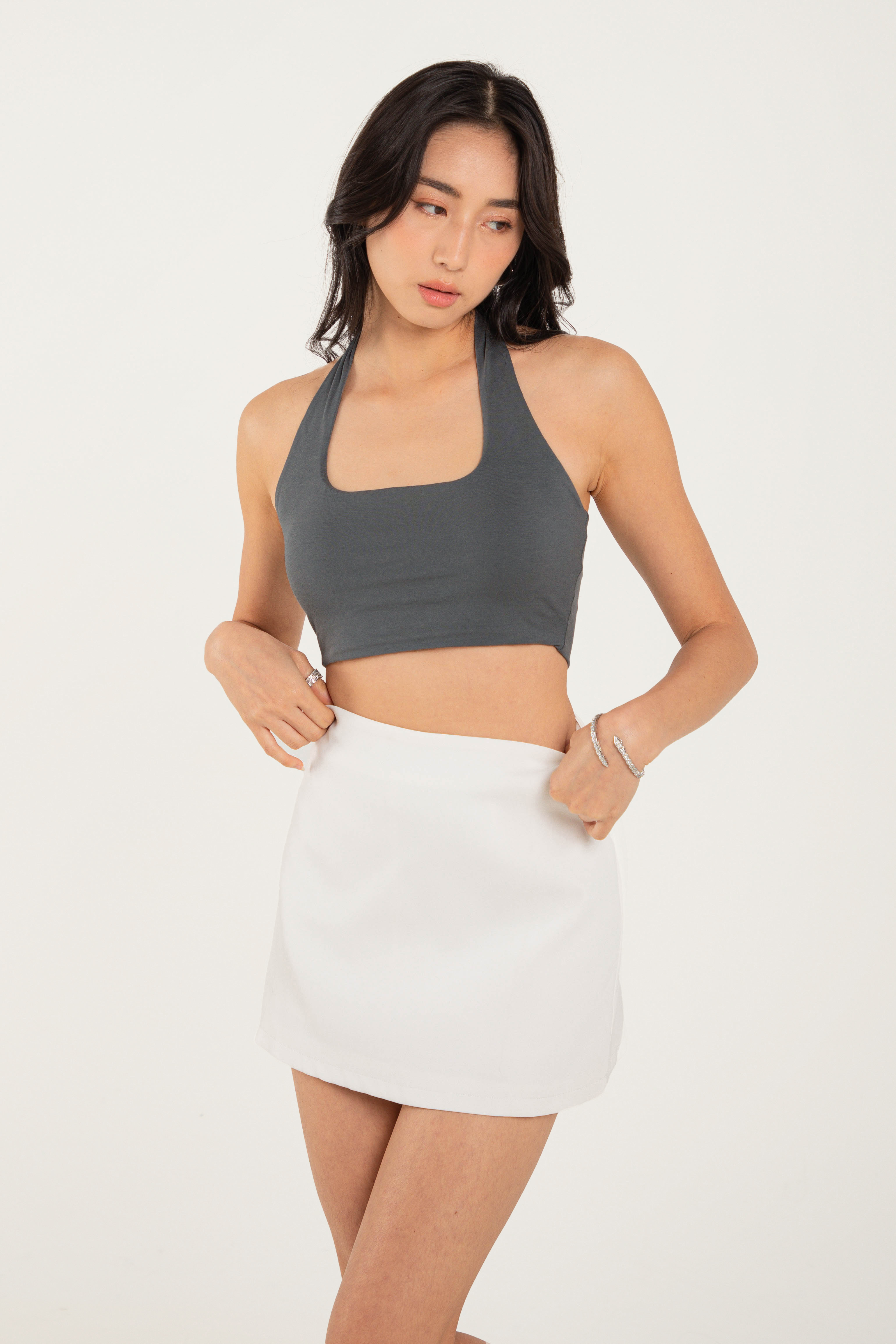 HILTON PADDED TOP (DARK GREY)