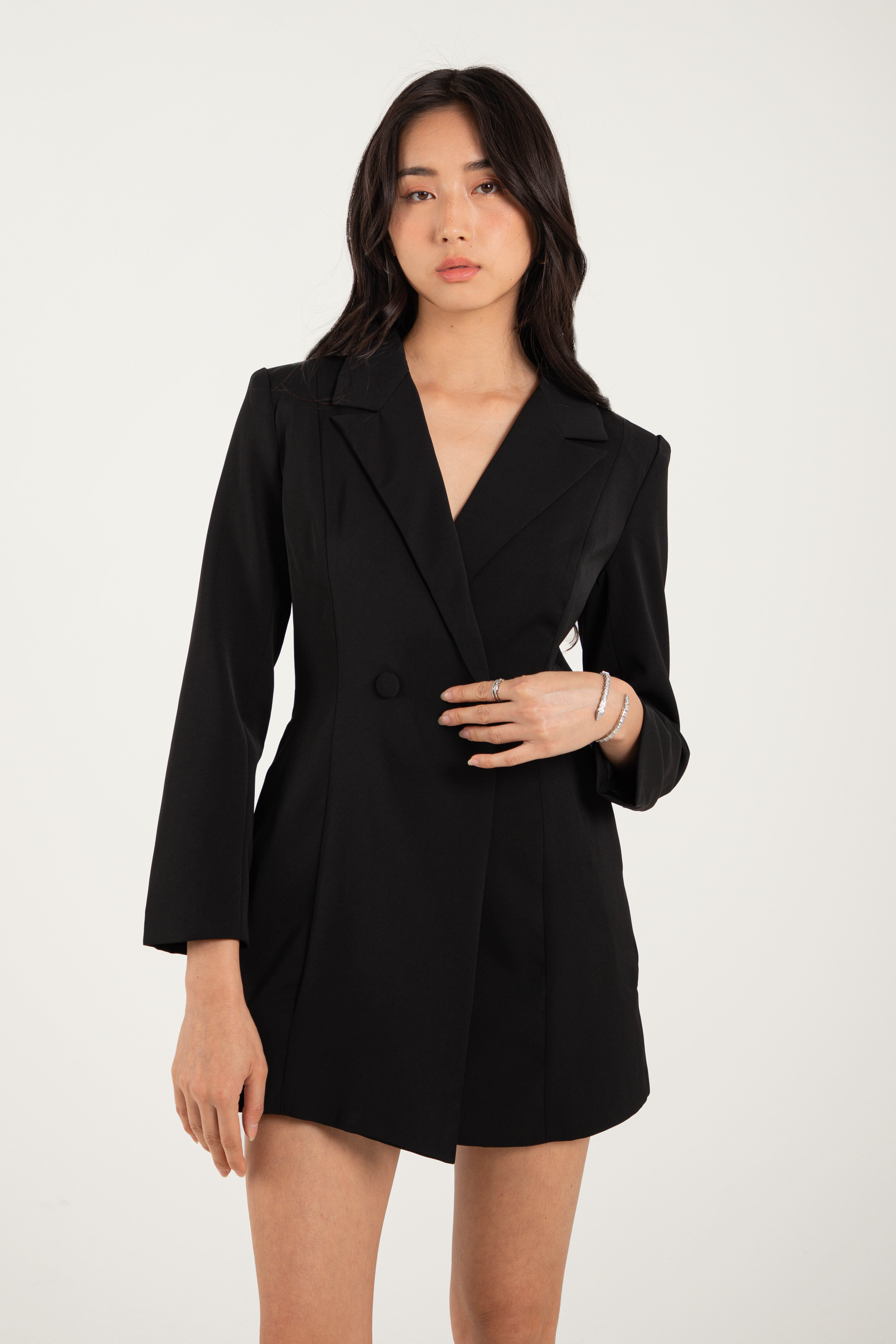 BLAIR BLAZER DRESS (BLACK) 