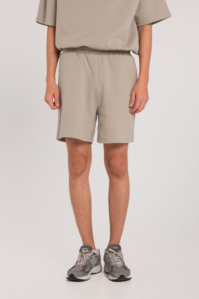 JONES RELAXED SHORTS (BROWN GREY) 