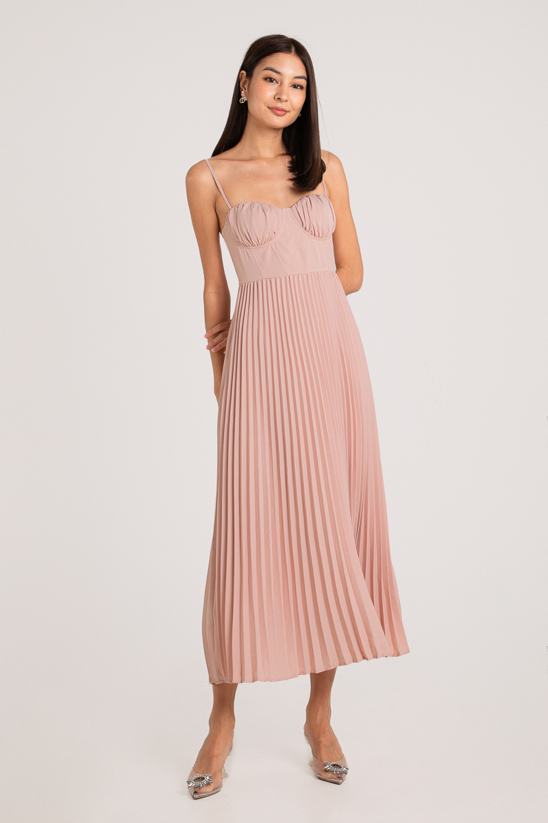 P.S I LOVE YOU PLEATED DRESS (PINK)