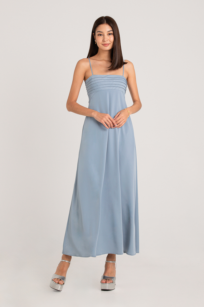 TEARS IN HEAVEN TIERED DRESS (BLUE) 