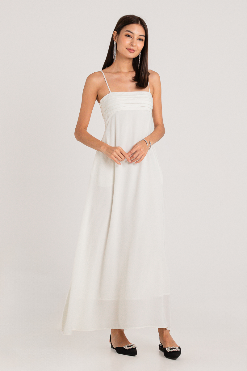 TEARS IN HEAVEN TIERED DRESS (WHITE)