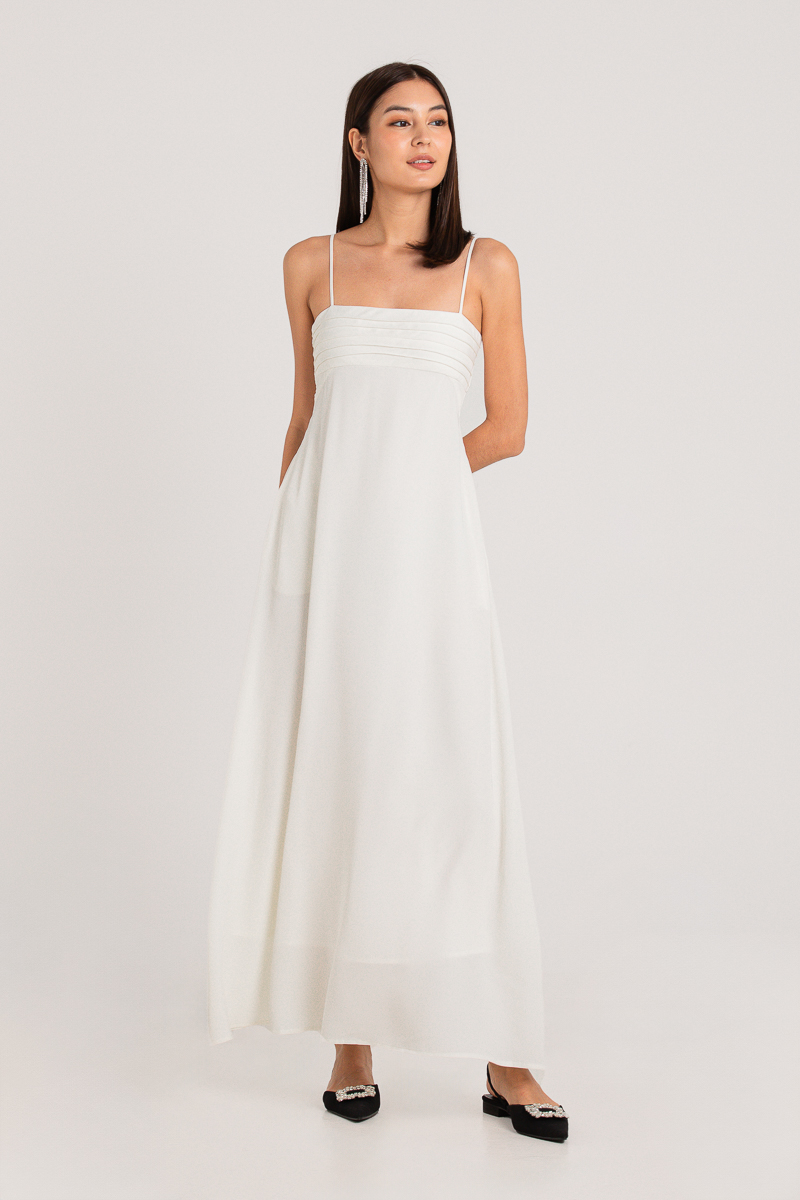 TEARS IN HEAVEN TIERED DRESS (WHITE)