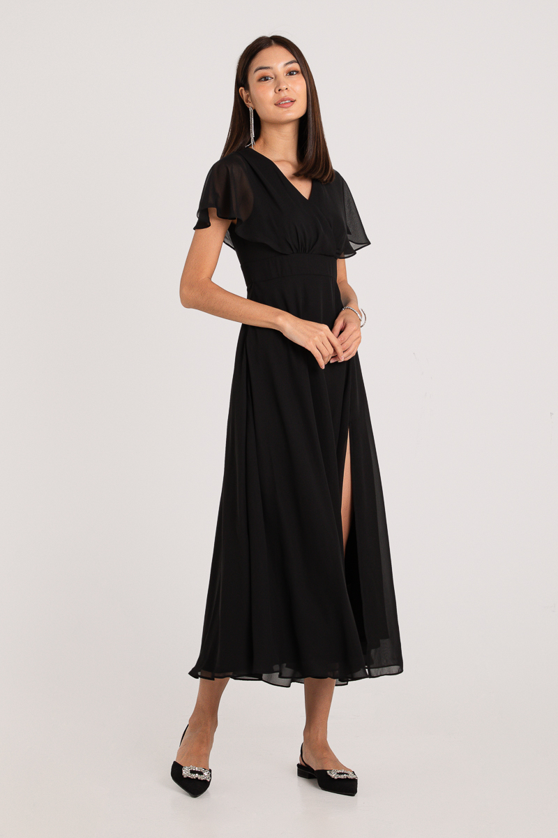 SAY YOU'LL LOVE ME SLEEVE MAXI (BLACK)