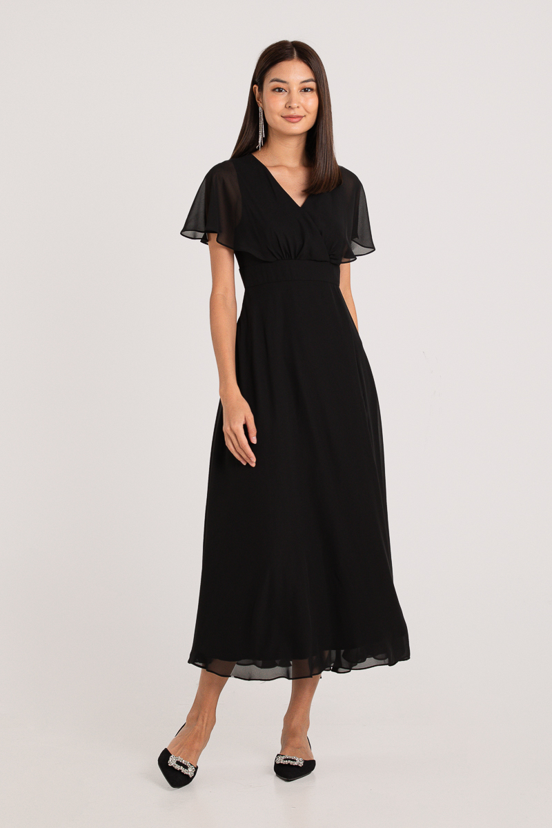 SAY YOU'LL LOVE ME SLEEVE MAXI (BLACK)