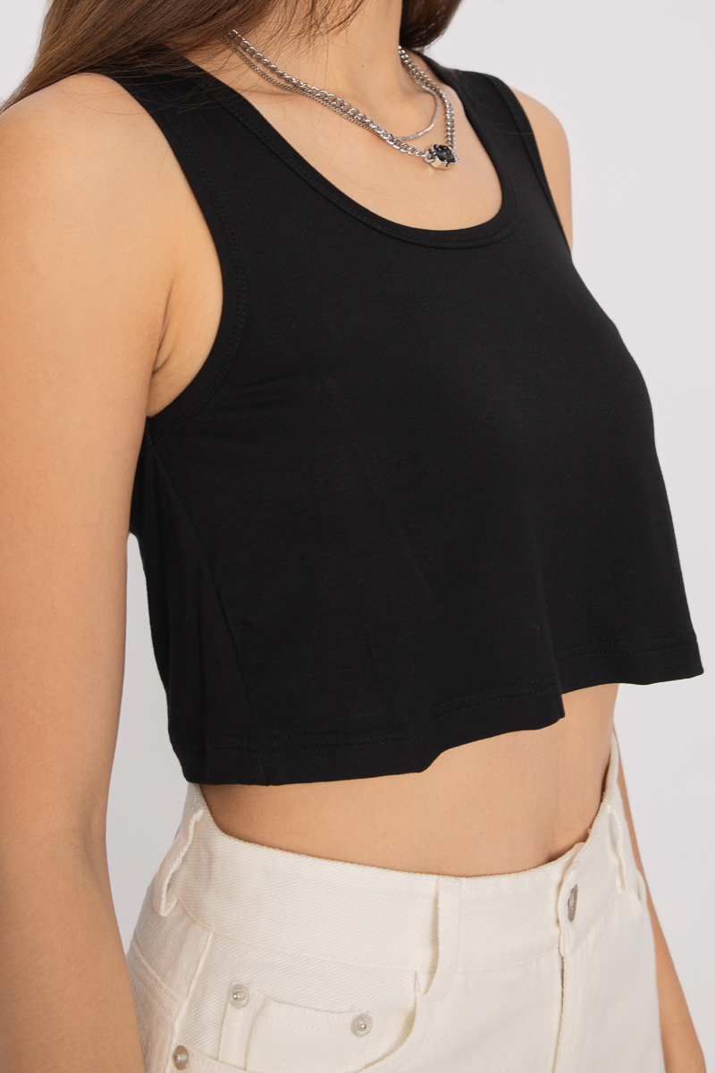 ROYS RELAXED TANK TOP (BLACK)