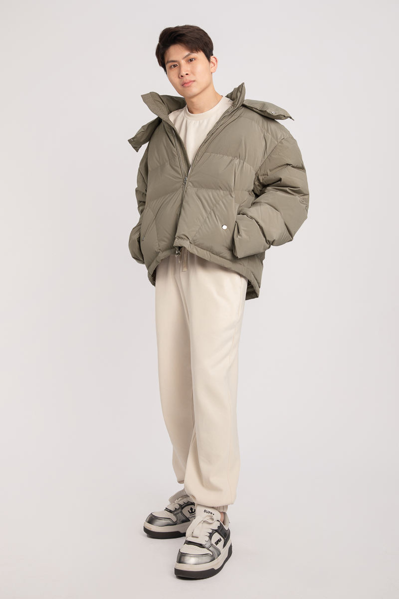 CALVIN PUFFER JACKET (DARK SAGE) 