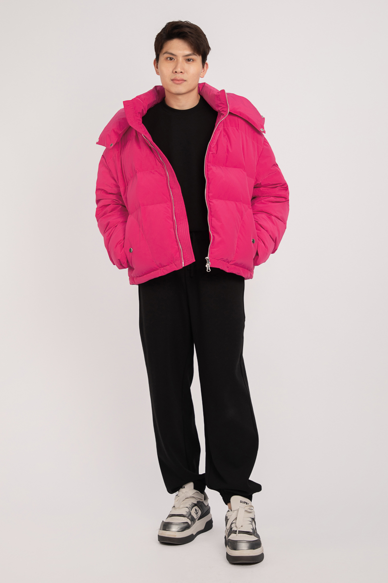 CALVIN PUFFER JACKET (HOT PINK)