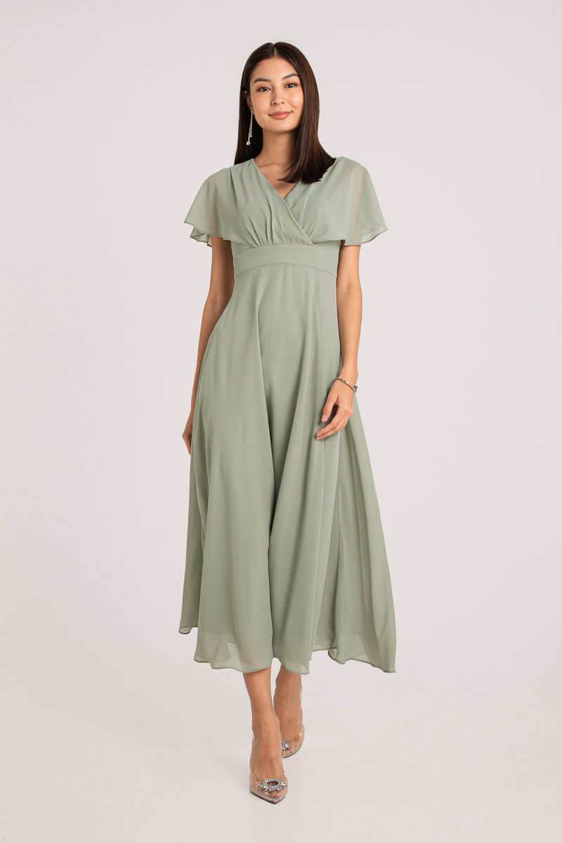 SAY YOU'LL LOVE ME SLEEVE MAXI (SAGE)