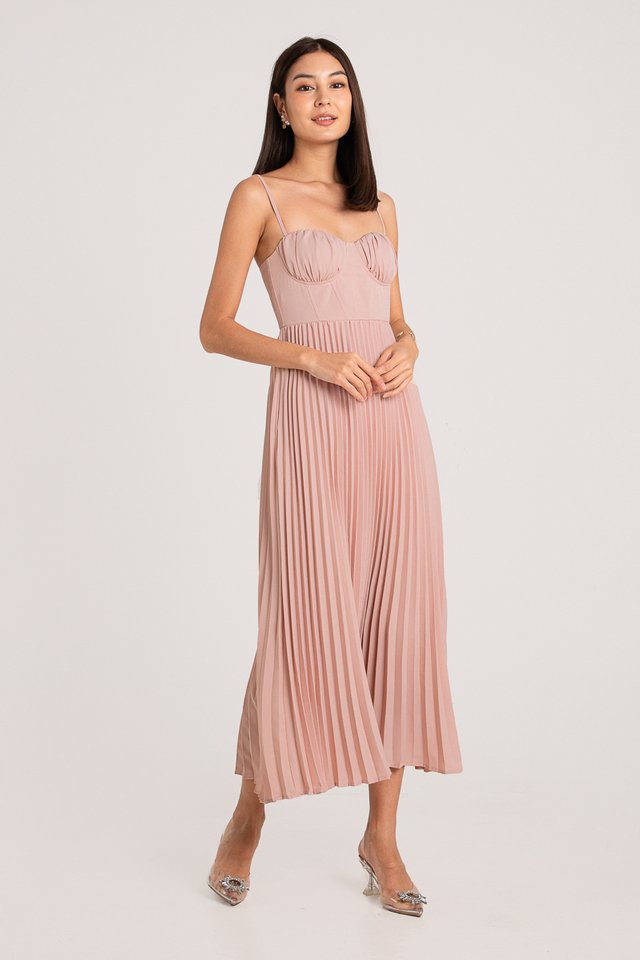 P.S I LOVE YOU PLEATED DRESS (PINK)