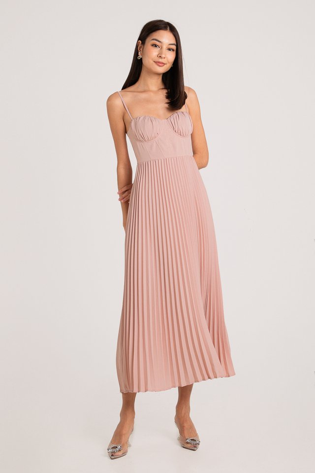 P.S I LOVE YOU PLEATED DRESS (PINK)