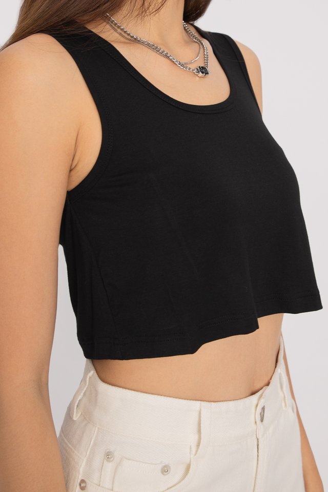 ROYS RELAXED TANK TOP (BLACK)