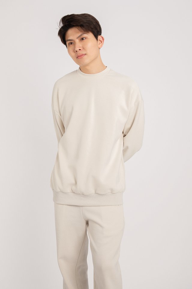 STITCH OVERSIZED SWEATER (BONE) 