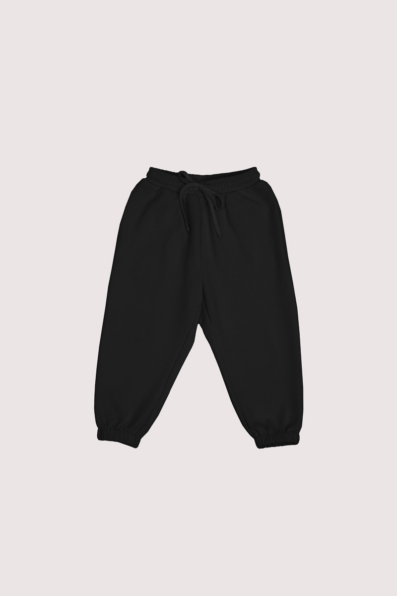 LEROY CUFFED BABY JOGGERS (BLACK) 