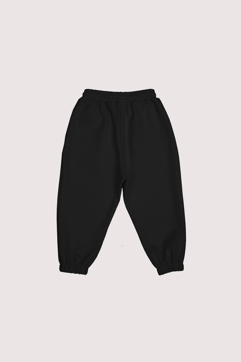 LEROY CUFFED BABY JOGGERS (BLACK) 