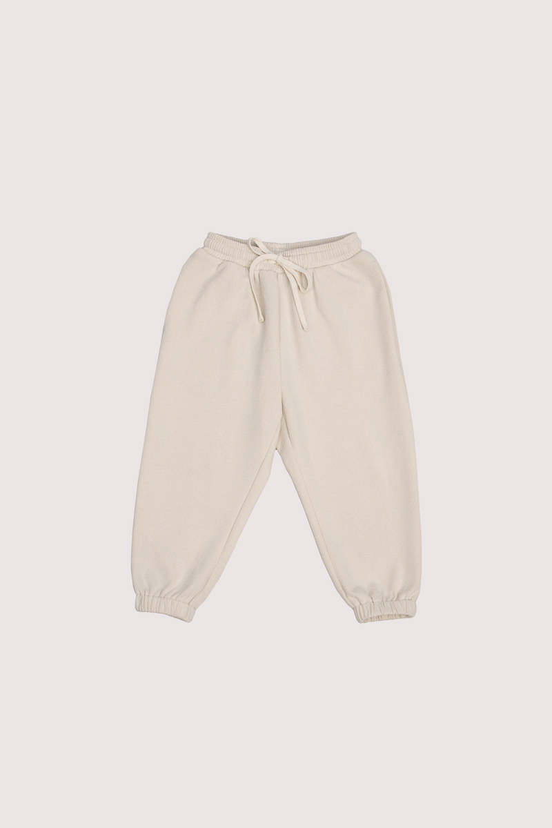 LEROY CUFFED BABY JOGGERS (BONE)