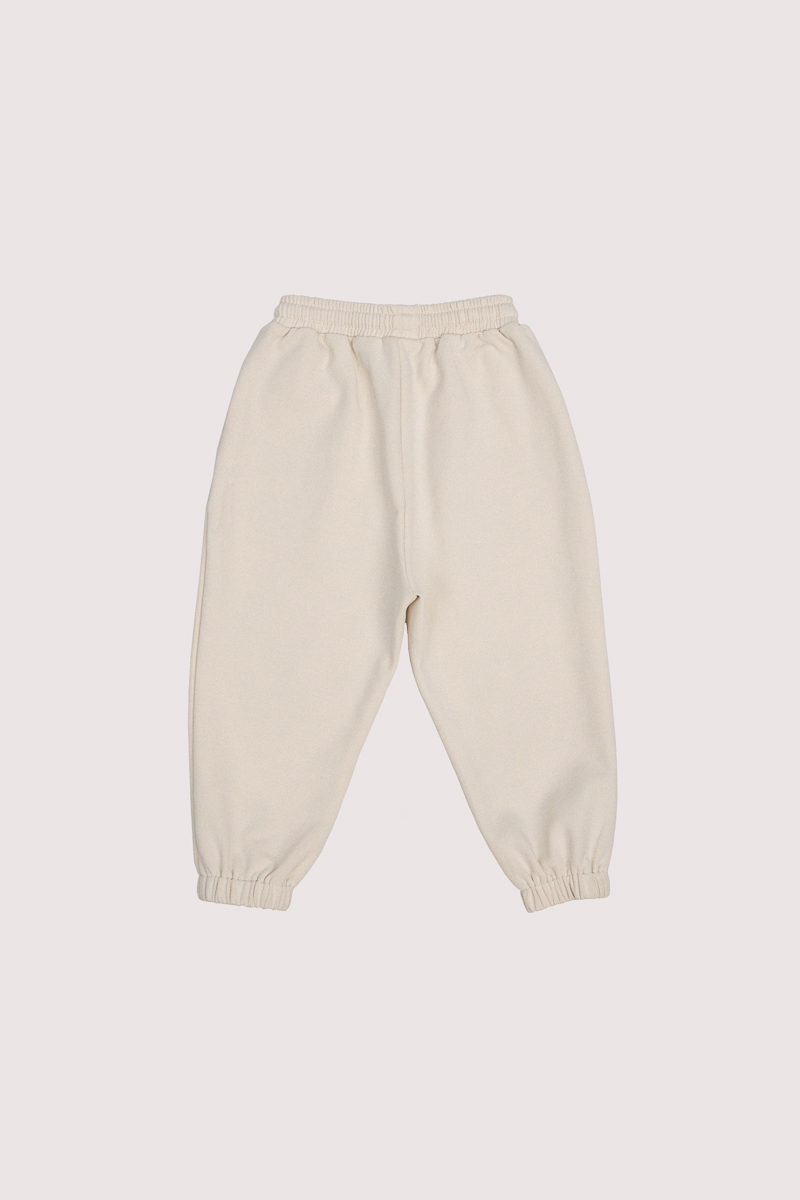 LEROY CUFFED BABY JOGGERS (BONE)