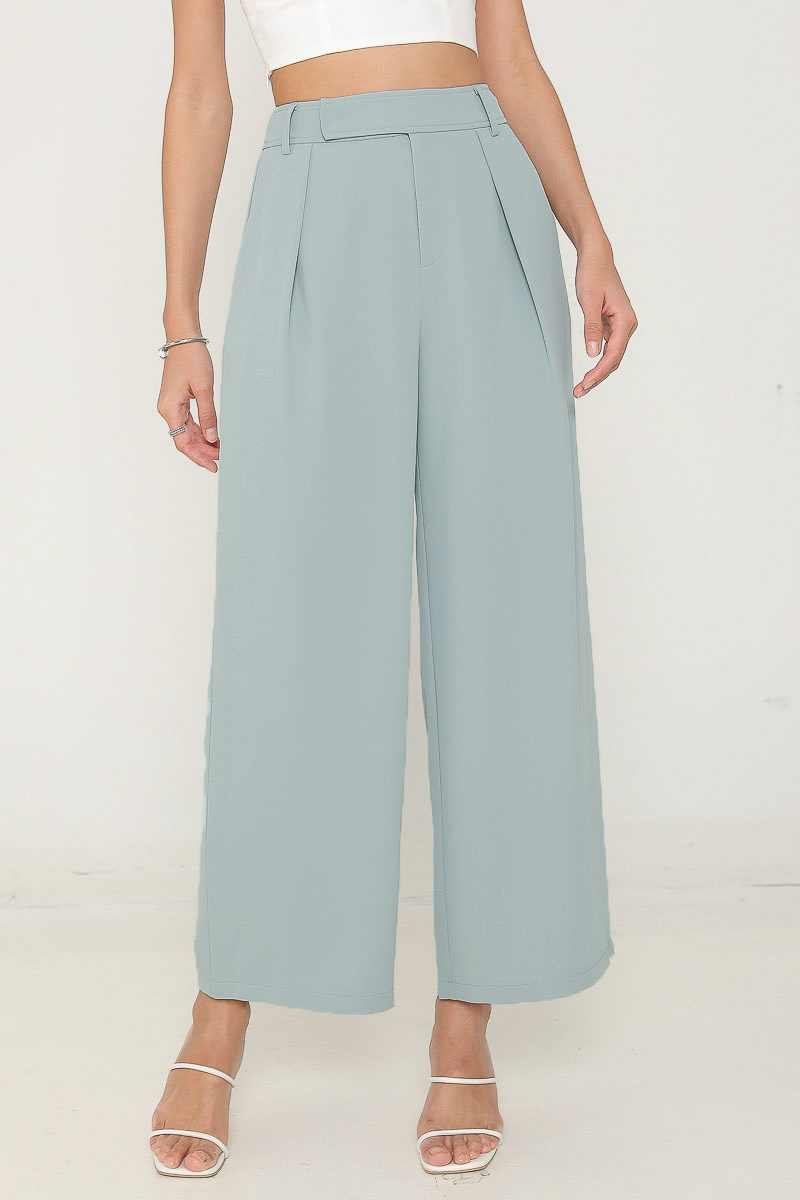 ELLENA EXTENDED FLAP PANTS (SKY GREY) | SuperGurl