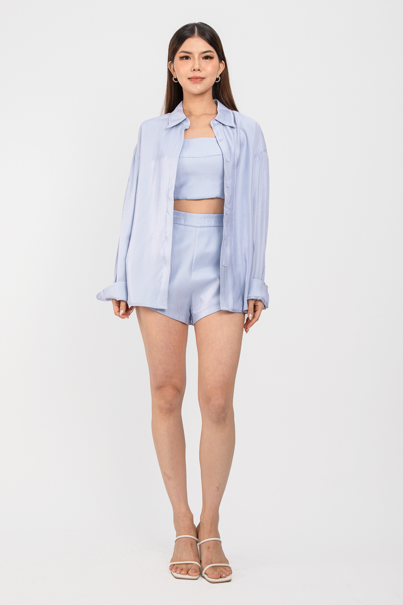 SUKI SHIMMER SHIRT (LIGHT BLUE)