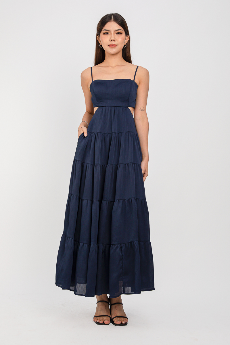 CELESTE CUT OUT MAXI (NAVY)