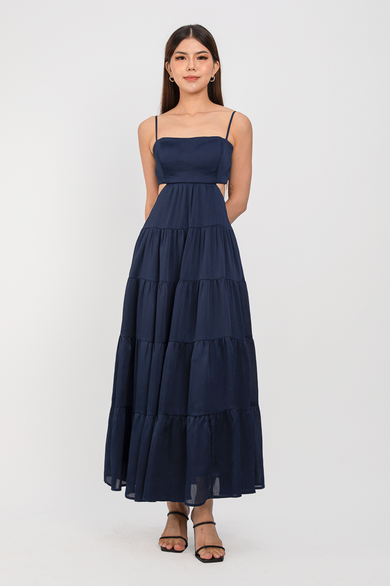 CELESTE CUT OUT MAXI (NAVY)