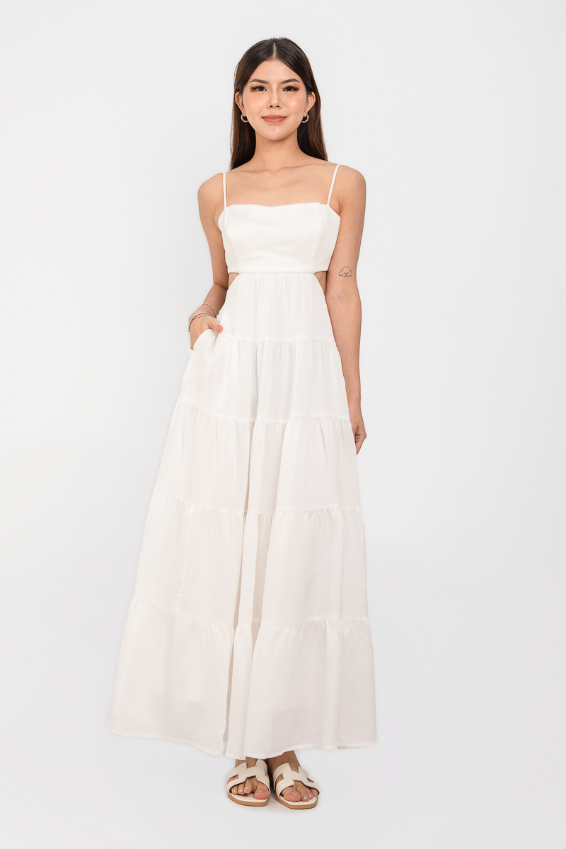 CELESTE CUT OUT MAXI (WHITE)