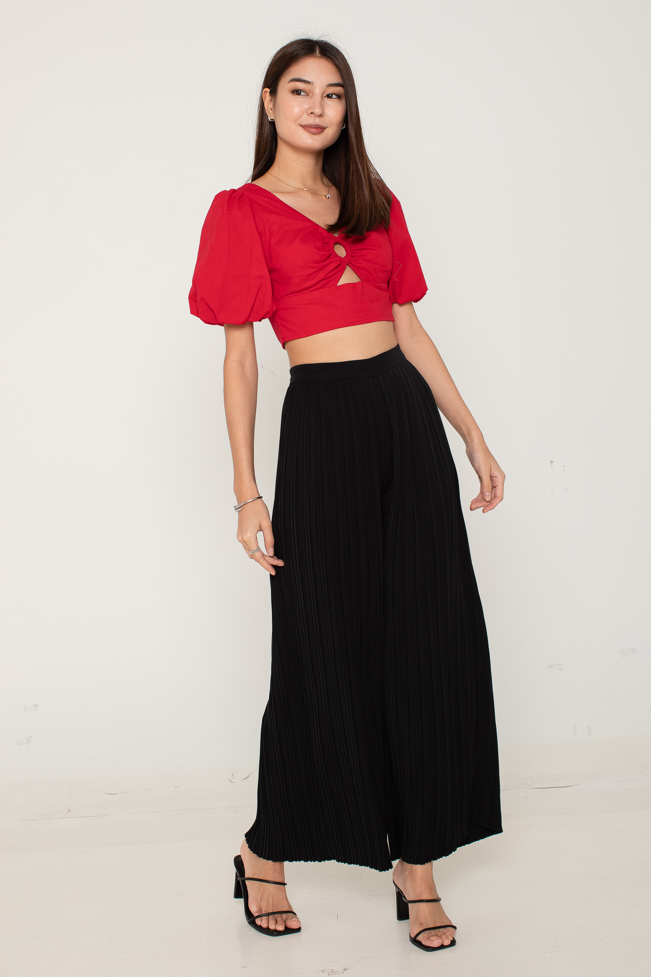  PARIS PLEATED PANTS (BLACK) 