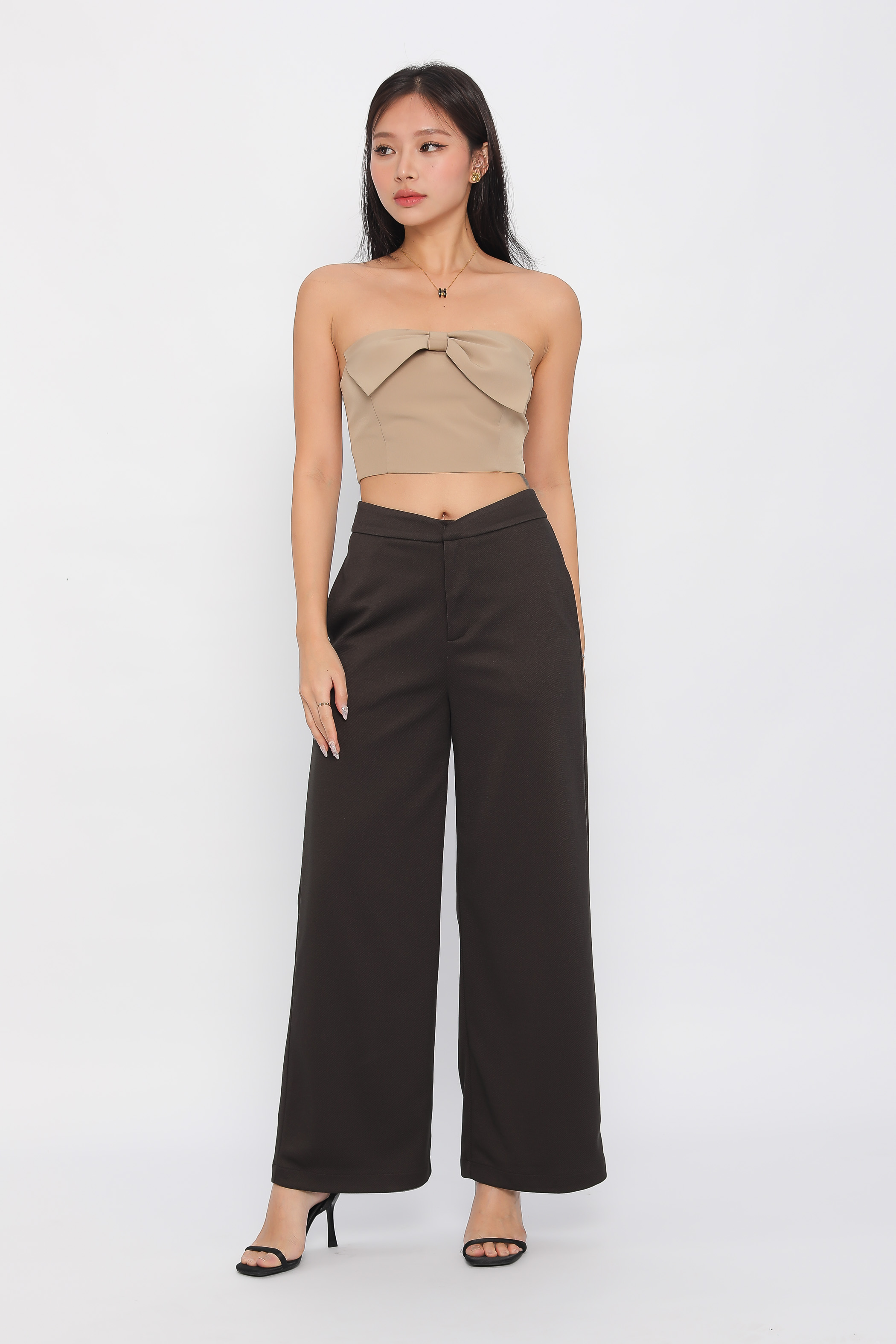 BOW TUBE TOP (KHAKI)