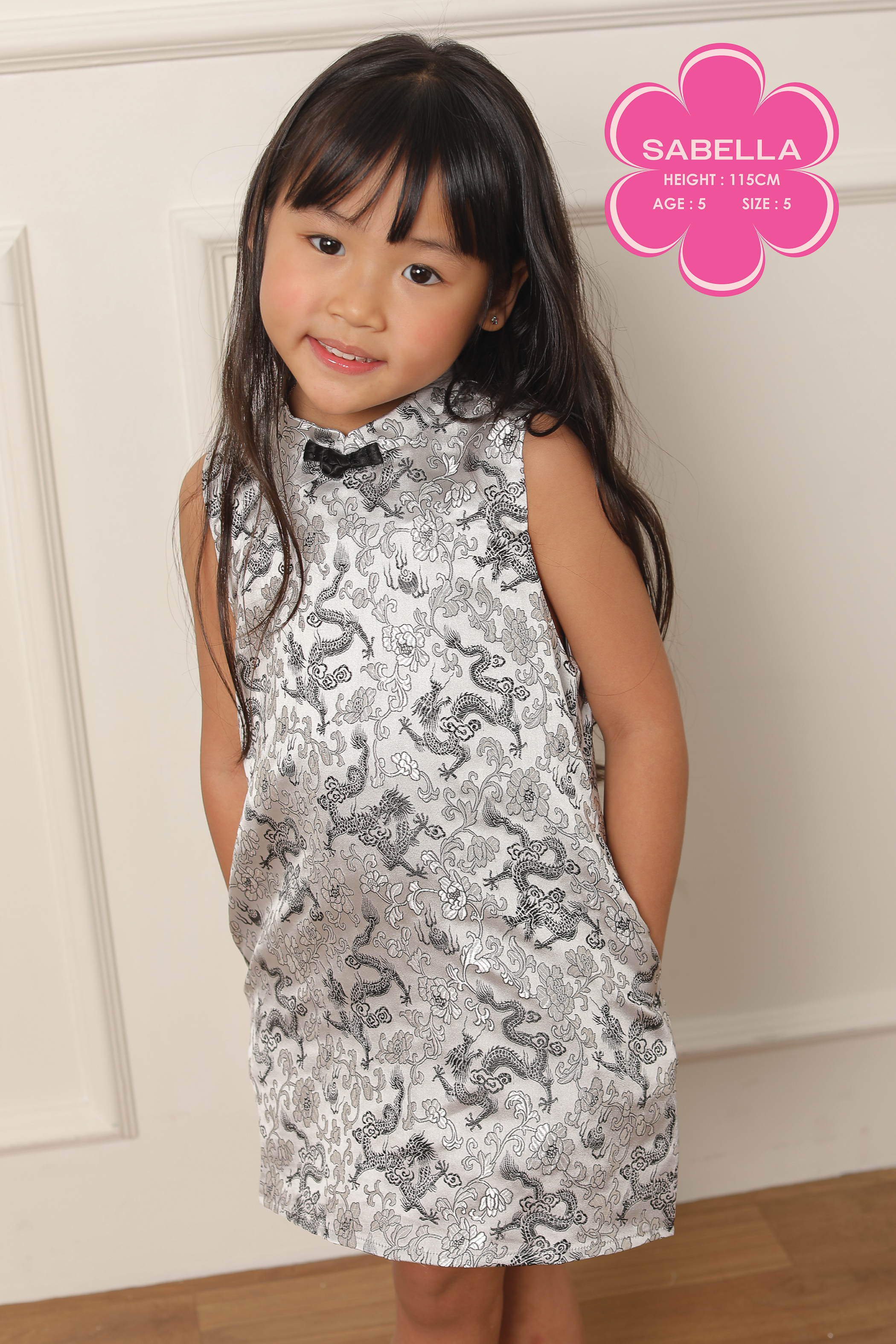 LONG ZHONG HUAT DRESS (SILVER BLACK)