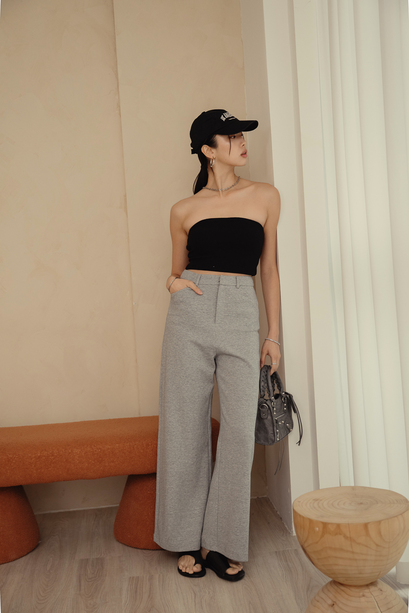 ATHLEISURE PANTS (HEATHER GREY)