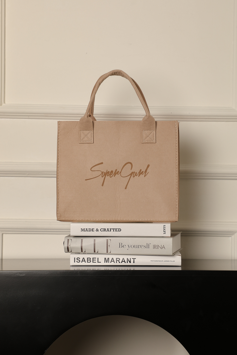 SUPERGURL BOOK TOTE (NUDE)