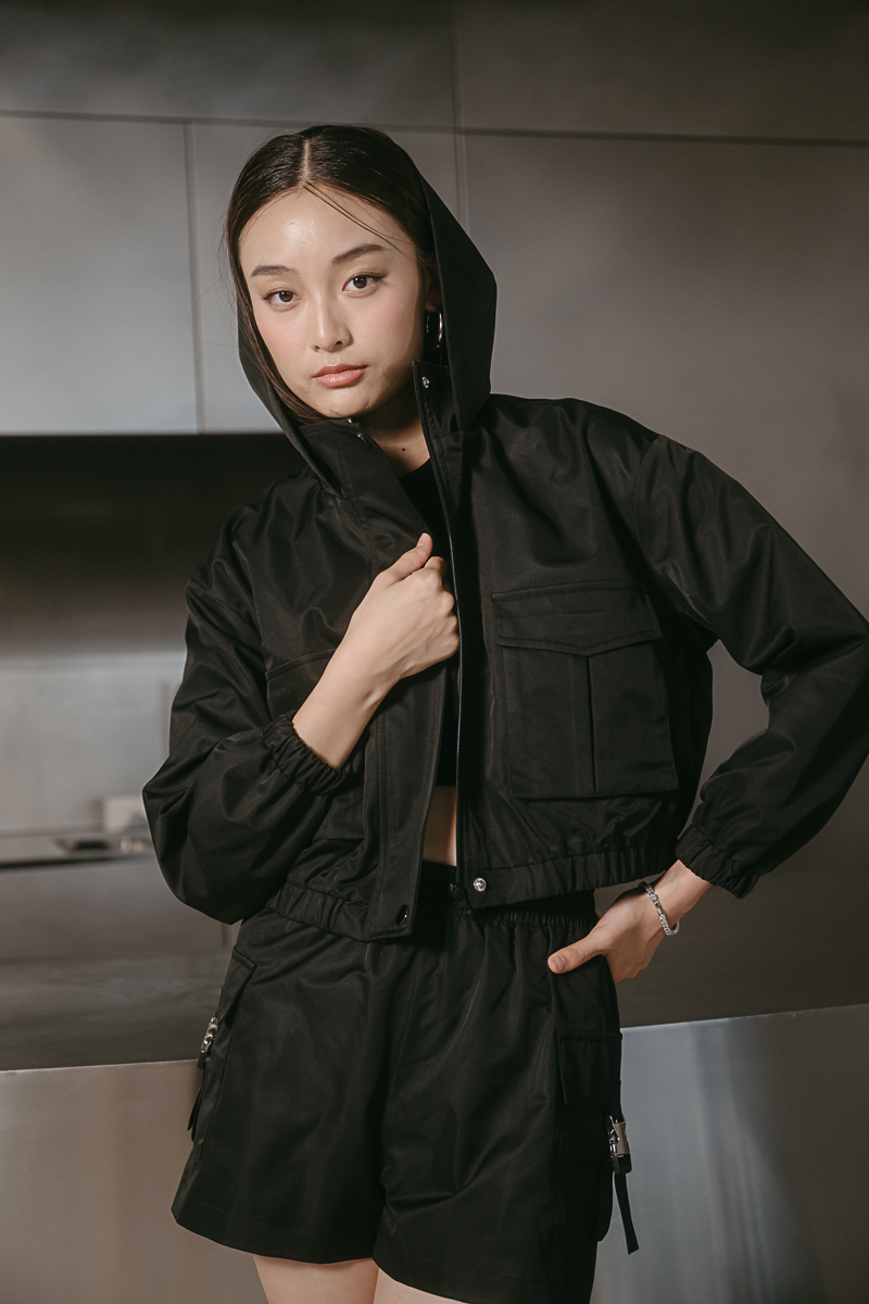 COOPER CROP PARKA (BLACK)