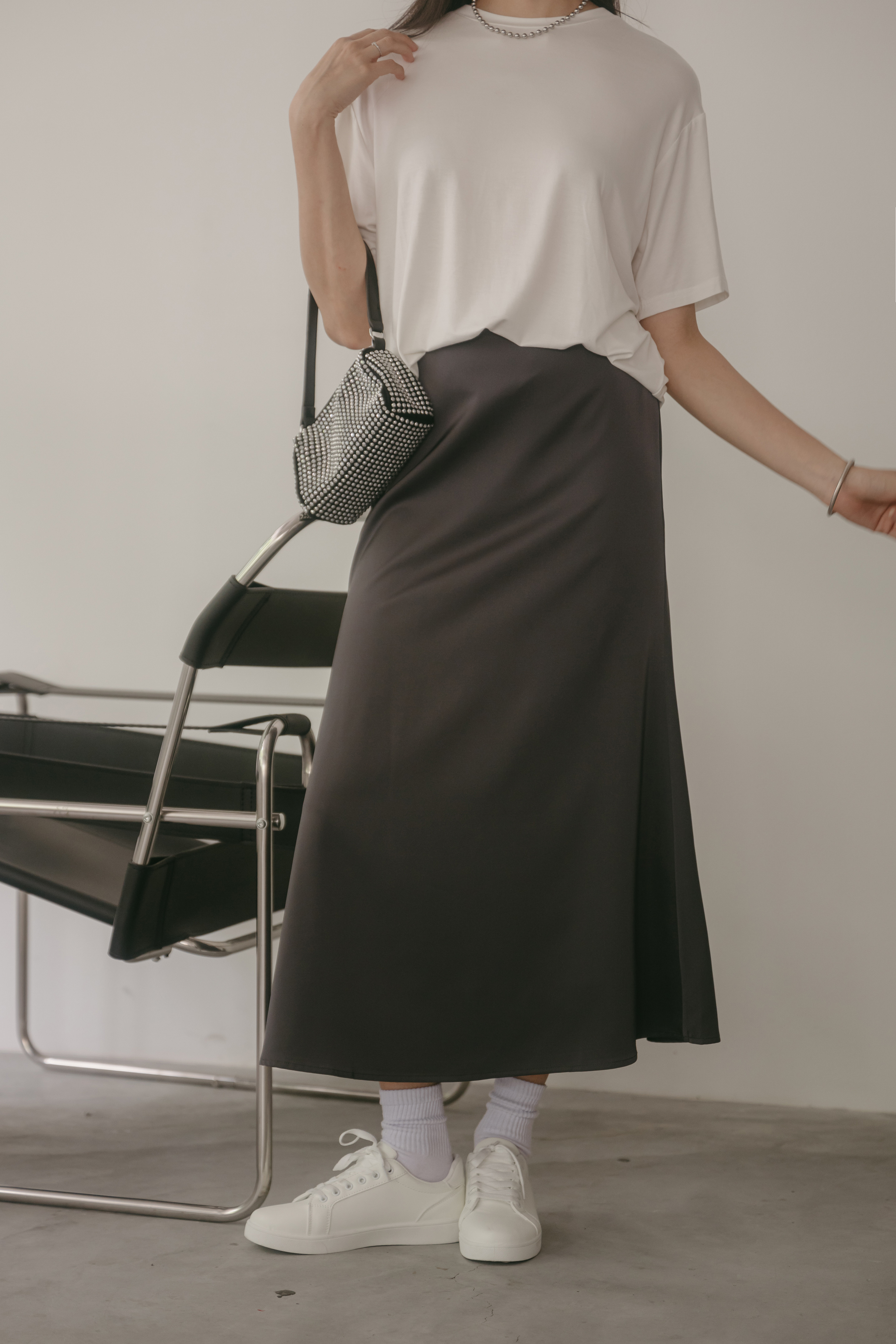 MELODY MERMAID SKIRT (DARK GREY)