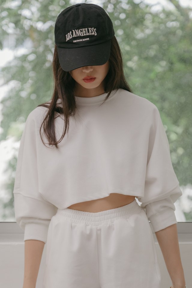 ANGEL CROPPED PULLOVER (WHITE) 