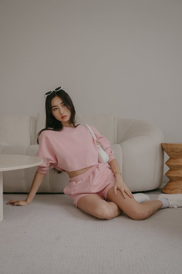 ANGEL CROPPED PULLOVER (PINK)