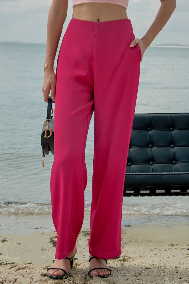 CAXS TAILORED PANTS (HOT PINK)