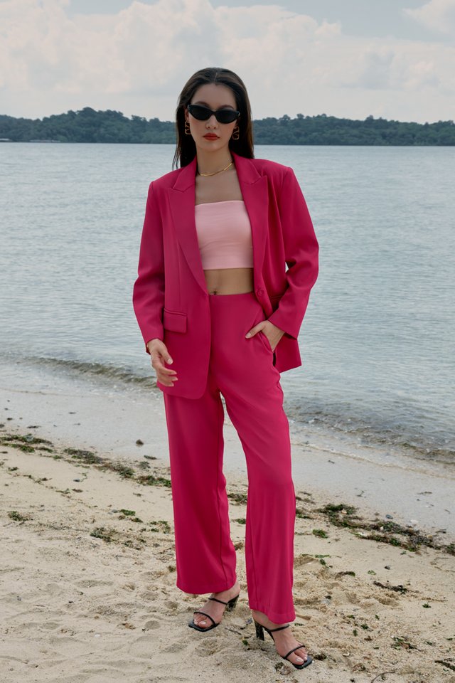 CAXS TAILORED BLAZER (HOT PINK)