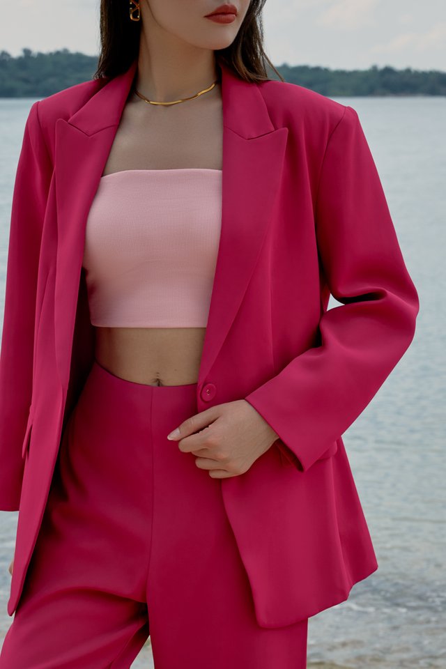 CAXS TAILORED BLAZER (HOT PINK)